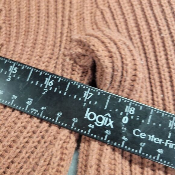 Athleta Rockland Sweater in Havana Brown Ribbed Knit Size XS Chunky Knit - Picture 3 of 8
